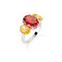 Ring Amen Woman Cocktail in Silver Zircone RCK3OVBARGI-16 - RCK3OVBARGI-16
